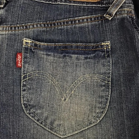 Levi's Red Tab Juniors Womens Size 7 Boho Hippie Prairie Denim Maxi Jean Skirt - Picture 7 of 8